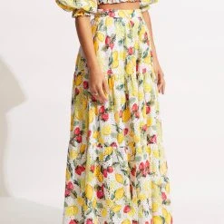 Seafolly Ladies Lemoncello Tiered Skirt - Lemoncello 11 Seafolly Ladies Lemoncello Tiered Skirt - Lemoncello -Seafolly shop 54708 SK Lemoncello 4