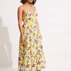 Seafolly Ladies Lemoncello Tiered Dress - Lemoncello -Seafolly shop 54709 DR Lemoncello 4