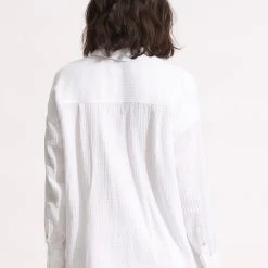 Seafolly Ladies HarvestShirt Jacket - White 10 Seafolly Ladies HarvestShirt Jacket - White -Seafolly shop 54714 TO White 4