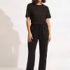 Seafolly Ladies Jersey Lounge Pant - Black -Seafolly shop 54715 PA Black 1