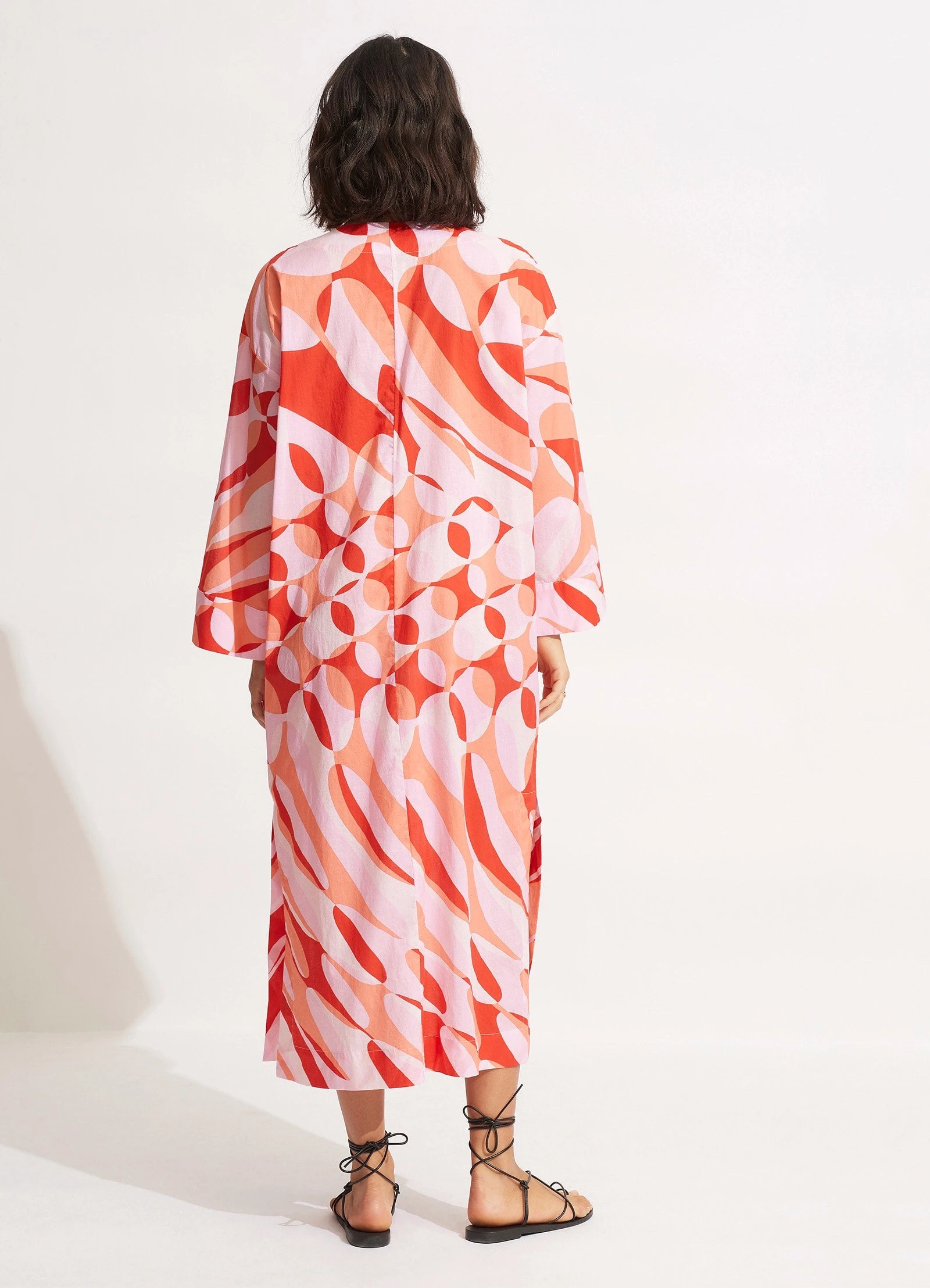 Seafolly Ladies PoolsideMaxi Cover Up - Chintz Pink 6 Seafolly Ladies PoolsideMaxi Cover Up - Chintz Pink - Image 4