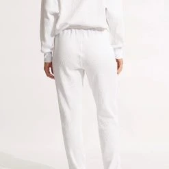 Seafolly Ladies Waffle Pant - White -Seafolly shop 54726 PA White 4
