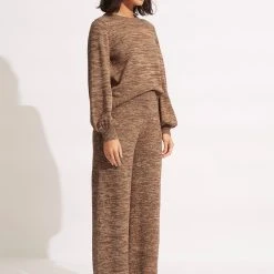 Seafolly Ladies Maple Knit Pant- Sepia -Seafolly shop 54728 KN Sepia 3