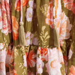 Seafolly Ladies Paradise Garden Tiered Dress- Avocado -Seafolly shop 54731 DR Avocado 5