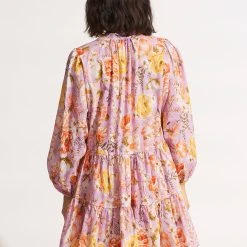 Seafolly Ladies Paradise Garden Tiered Dress- Lilac -Seafolly shop 54731 DR Lilac 5