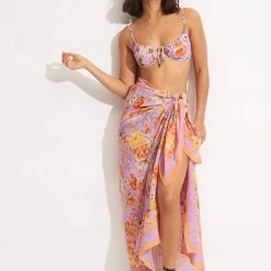 Seafolly Ladies Paradise Garden Pareo - Lilac 11 Seafolly Ladies Paradise Garden Pareo - Lilac -Seafolly shop 54733 SG Lilac 4