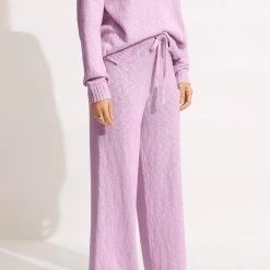 Seafolly Ladies Boucle Knit Pant- Lilac -Seafolly shop 54734 KN Lilac 4
