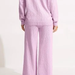 Seafolly Ladies Boucle Knit Pant- Lilac -Seafolly shop 54734 KN Lilac 6