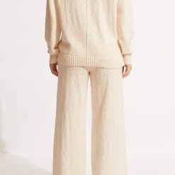 Seafolly Ladies Boucle Knit Pant- Sand -Seafolly shop 54734 KN Sand 4