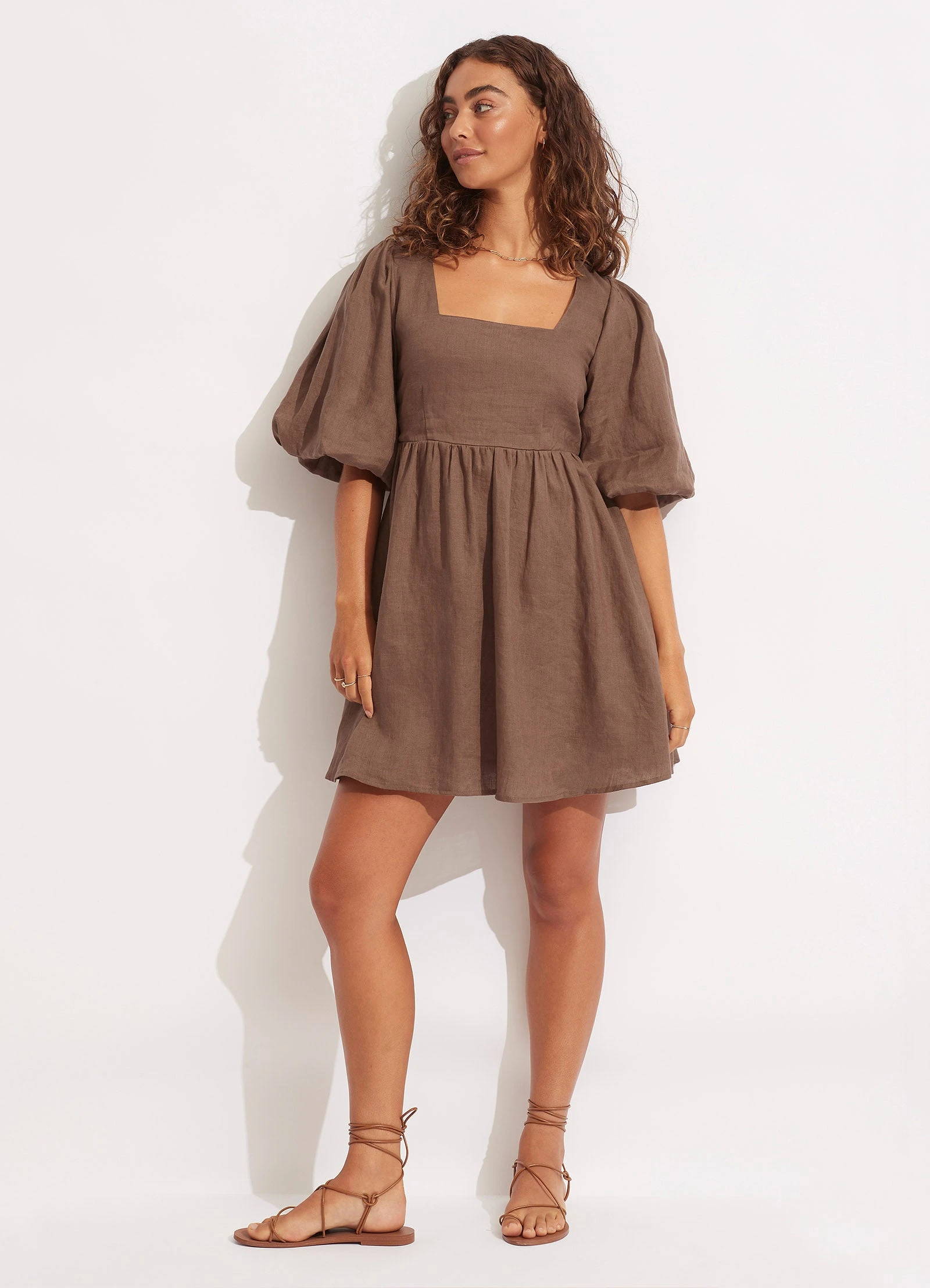 Seafolly Ladies Shoreline Cover Up - Chocolate 3 Seafolly Ladies Shoreline Cover Up - Chocolate