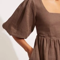 Seafolly Ladies Shoreline Cover Up - Chocolate 11 Seafolly Ladies Shoreline Cover Up - Chocolate -Seafolly shop 54736 CU Chocolate 5