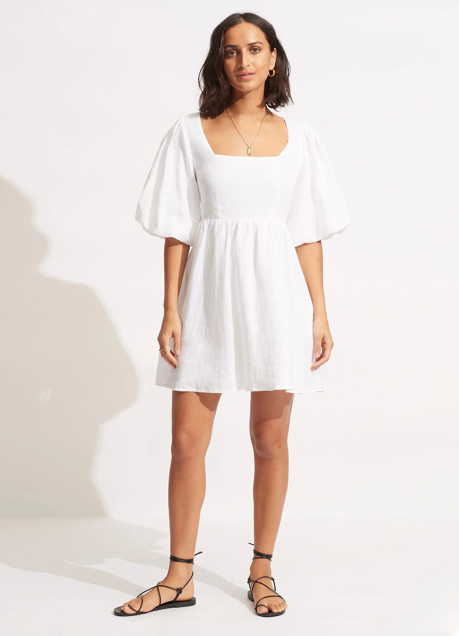 Seafolly Ladies Shoreline Cover Up - White 4 Seafolly Ladies Shoreline Cover Up - White - Image 2