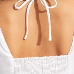 Seafolly Ladies Shoreline Cover Up - White 12 Seafolly Ladies Shoreline Cover Up - White -Seafolly shop 54736 CU White 5