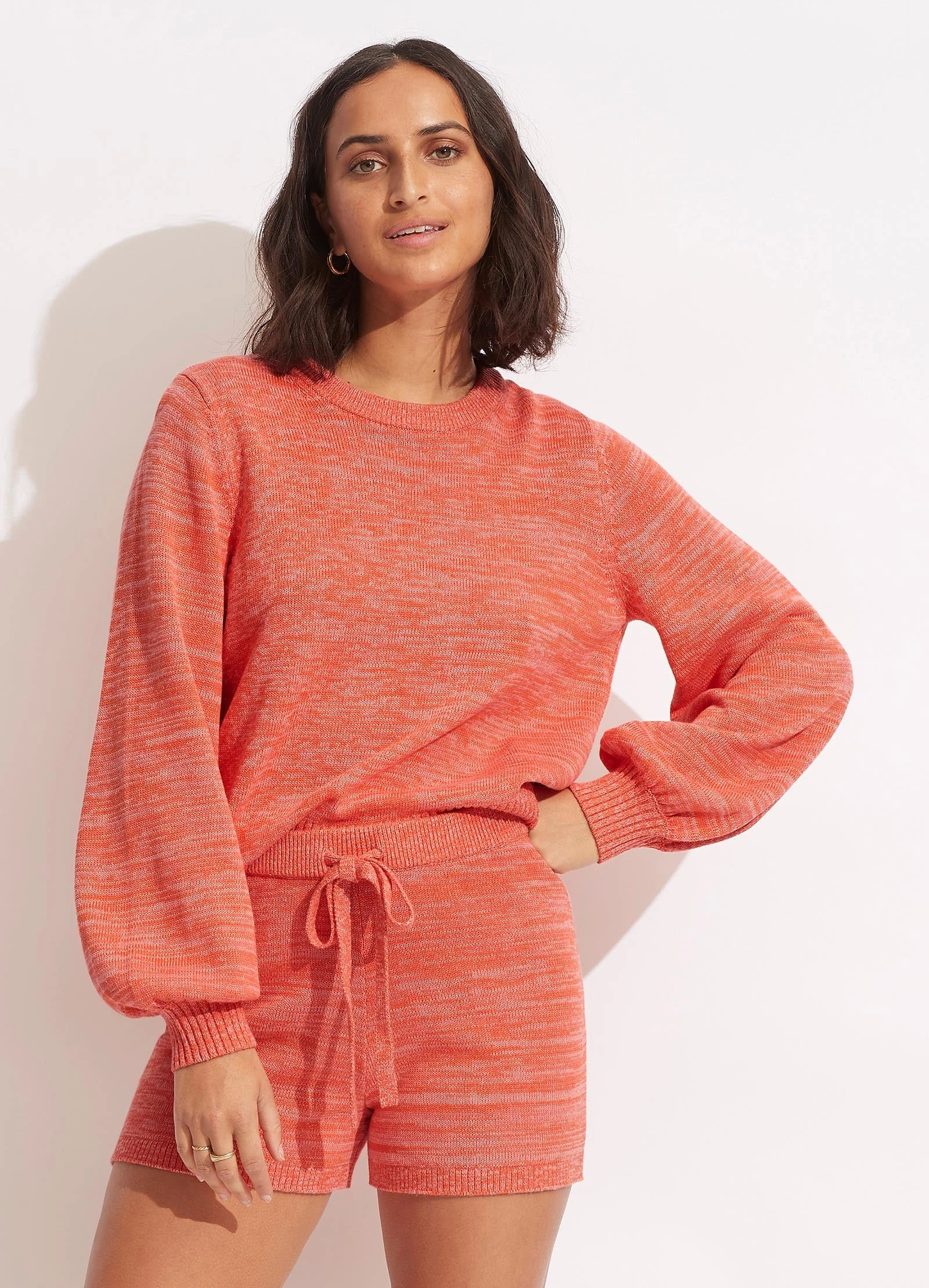 Seafolly Ladies Maple Knit Short- Chintz Pink 3 Seafolly Ladies Maple Knit Short- Chintz Pink