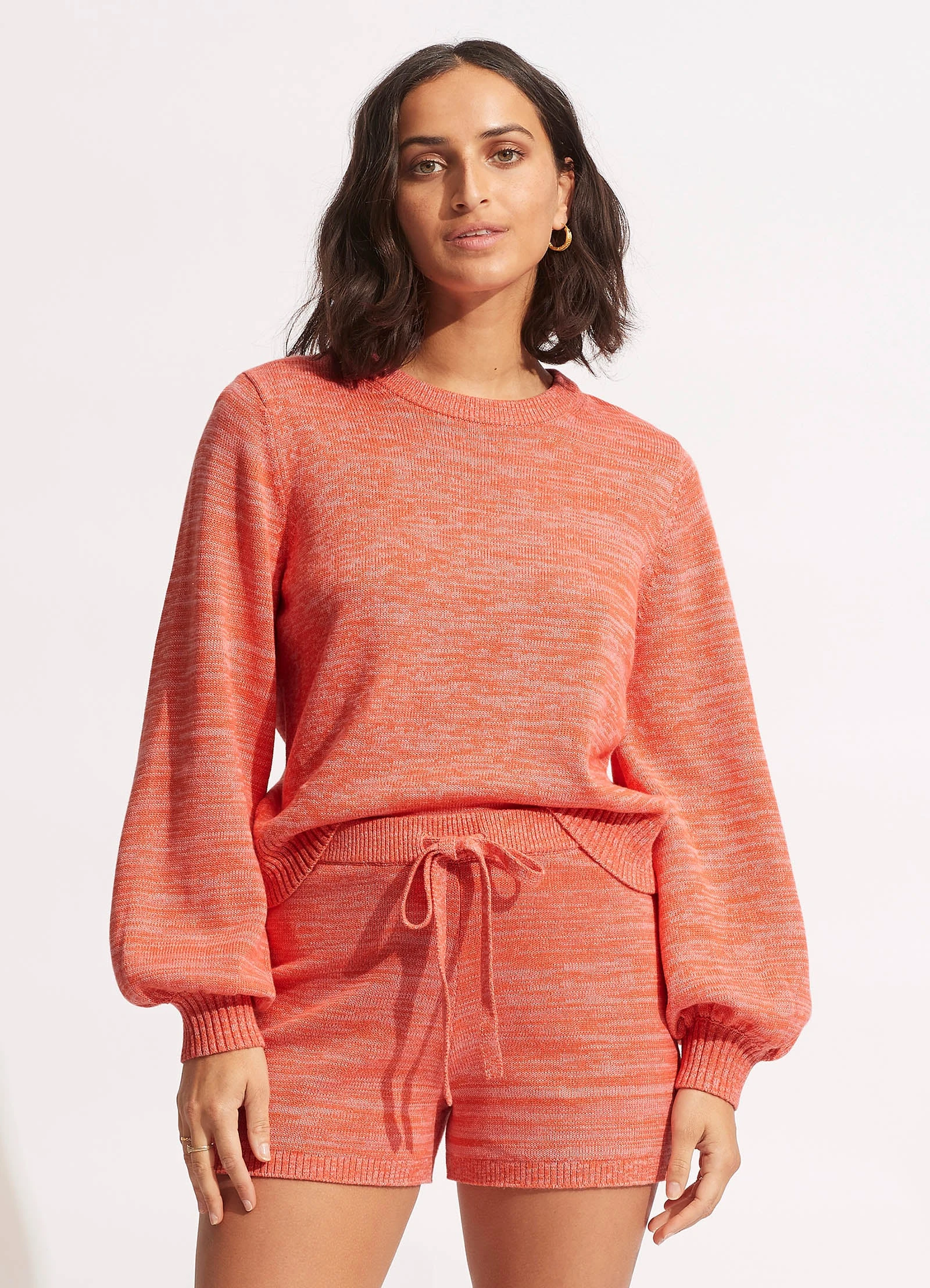 Seafolly Ladies Maple Knit Short- Chintz Pink 4 Seafolly Ladies Maple Knit Short- Chintz Pink - Image 2