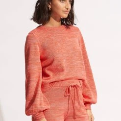 Seafolly Ladies Maple Knit Short- Chintz Pink 10 Seafolly Ladies Maple Knit Short- Chintz Pink -Seafolly shop 54741 KN ChintzPin 3