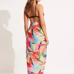 Seafolly Ladies Tropfest Pareo - Aquamarine -Seafolly shop 54744 SG Aquamarine 4