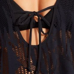 Seafolly Ladies Islands Kaftan - Black -Seafolly shop 54748 KA Black 5