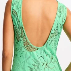 Seafolly Ladies Islands Cover Up - Mint -Seafolly shop 54749 CU Mint 5