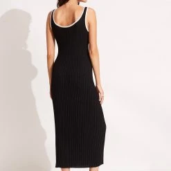 Seafolly Ladies Coral Knit Dress - Black 10 Seafolly Ladies Coral Knit Dress - Black -Seafolly shop 54763 KN Black 4