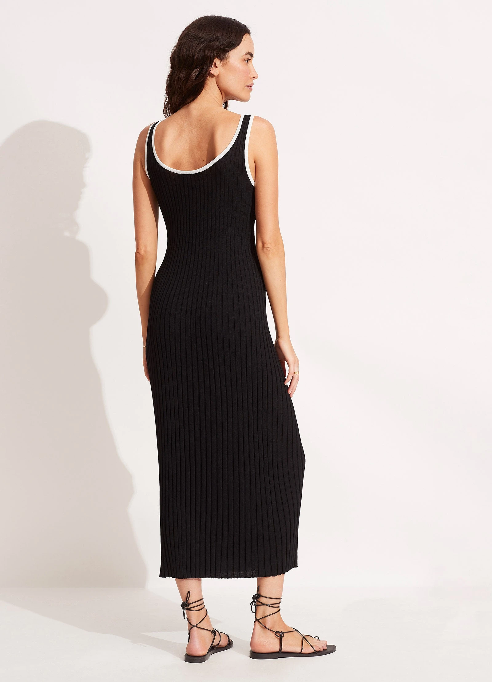 Seafolly Ladies Coral Knit Dress - Black 6 Seafolly Ladies Coral Knit Dress - Black - Image 4