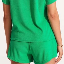 Seafolly Ladies Terry Short - Green -Seafolly shop 54765 SH Green 4
