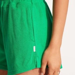 Seafolly Ladies Terry Short - Green -Seafolly shop 54765 SH Green 5