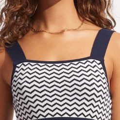 Seafolly Ladies Sienna Knit Top - White -Seafolly shop 54775 KN White 5