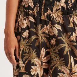 Seafolly Ladies Castaway Shirring Pant - Black -Seafolly shop 54796 PA Black 5