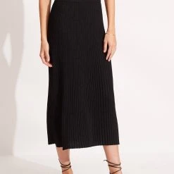 Seafolly Ladies Coral Knit Skirt - Black -Seafolly shop 54814 KN Black 3