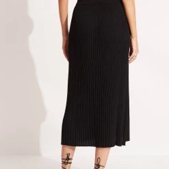 Seafolly Ladies Coral Knit Skirt - Black -Seafolly shop 54814 KN Black 4