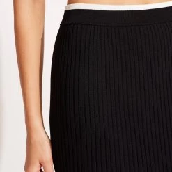 Seafolly Ladies Coral Knit Skirt - Black -Seafolly shop 54814 KN Black 5