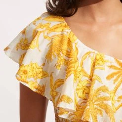 Seafolly Ladies Castaway One Shoulder Top - Tuscan Sun -Seafolly shop 54834 TO Tuscan 20Sun 5