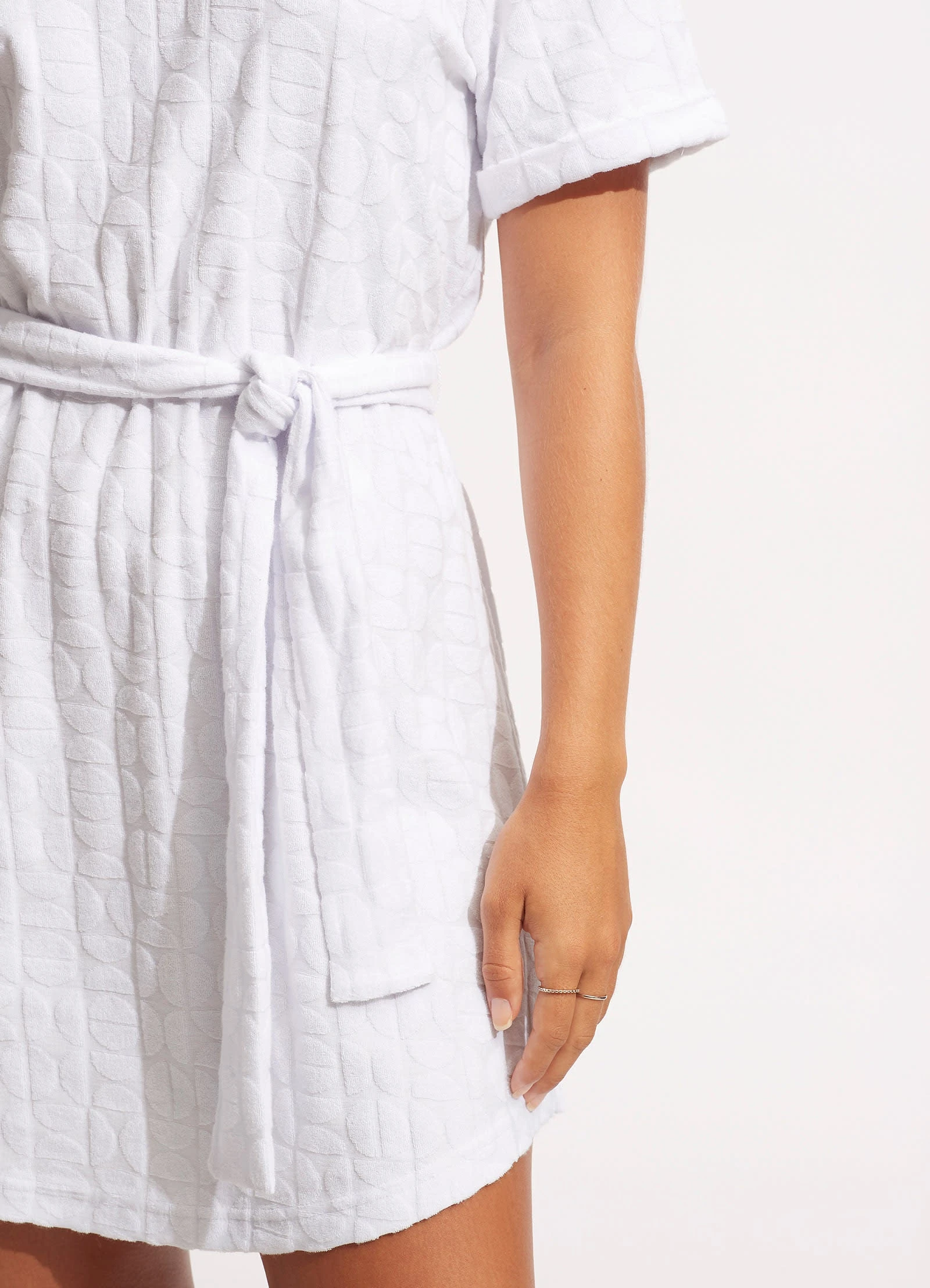 Seafolly Ladies Capri Terry Dress - White 7 Seafolly Ladies Capri Terry Dress - White - Image 5