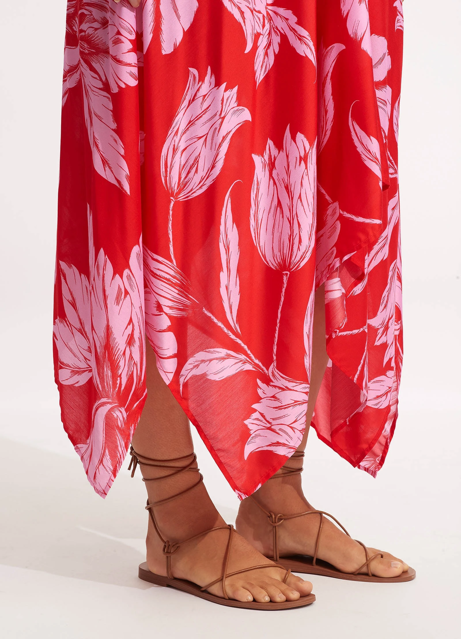 Seafolly Ladies Fleur De Bloom Scarf Dress - Chilli 7 Seafolly Ladies Fleur De Bloom Scarf Dress - Chilli - Image 5