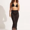 Seafolly Ladies Marrakesh Skirt - Black -Seafolly shop 54847 SK Black 3