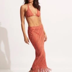 Seafolly Ladies Marrakesh Skirt - Cinnamon 9 Seafolly Ladies Marrakesh Skirt - Cinnamon -Seafolly shop 54847 SK Cinnamon 5