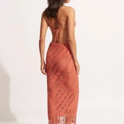 Seafolly Ladies Marrakesh Skirt - Cinnamon 10 Seafolly Ladies Marrakesh Skirt - Cinnamon -Seafolly shop 54847 SK Cinnamon 6