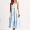 Seafolly Ladies Cabana Tier Maxi - Powder Blue 2 Seafolly Ladies Cabana Tier Maxi - Powder Blue -Seafolly shop 54860 DR PowderBlue 3