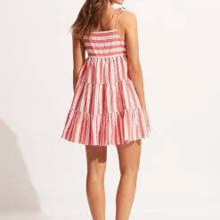Seafolly Ladies Cabana Mini Dress - Sun Kissed Coral -Seafolly shop 54861 DR SunKisdCrl 4