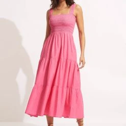 Seafolly Ladies Faithful Midi - Pink -Seafolly shop 54865 DR Pink 3