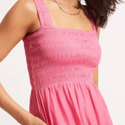 Seafolly Ladies Faithful Midi - Pink -Seafolly shop 54865 DR Pink 6