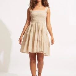 Seafolly Ladies Faithful Mini Dress - Natural -Seafolly shop 54866 DR Natural 2
