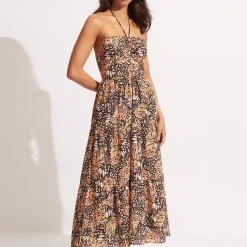 Seafolly Ladies Take Flight Tiered Dress - Mandarin -Seafolly shop 54867 DR Mandarin 4