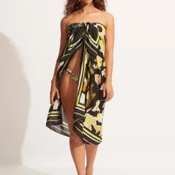 Seafolly Ladies Take Flight Pareo - Wild Lime -Seafolly shop 54871 SG Wild 20Lime 8