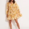 Seafolly Ladies Castaway Tier Dress - Tuscan Sun -Seafolly shop 54872 DR Tuscan 20Sun 1