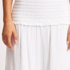 Seafolly Ladies Caspian Strapless Dress/Skirt- White -Seafolly shop 54880 DR White 7