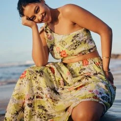 Seafolly Ladies Coast To Coast One ShoulderTop - Wild Lime