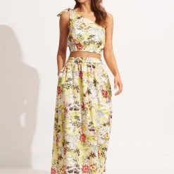 Seafolly Ladies Coast To Coast One ShoulderTop - Wild Lime -Seafolly shop 54889 TO Wild 20Lime 4