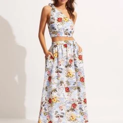 Seafolly Ladies Coast To Coast Skirt - Powder Blue